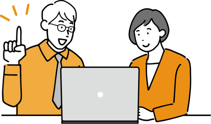 仲介と買取りの両方相談できる不動産会社のイラスト